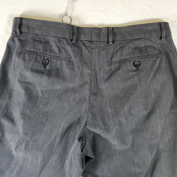 Banana Republic Classic Fit Dress Pants 34x32 Gray Pinstripe 100% Cotton Bahrain - Picture 7 of 9